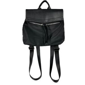 Botkier‎ Black Trigger Mini Backpack NWT Nylon Zippers Pockets